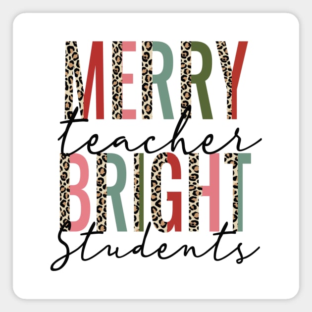 Merry Teacher Bright Students Magnet by DigitalCreativeArt